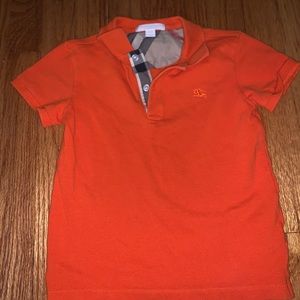Authentic Burberry size 6 orange polo